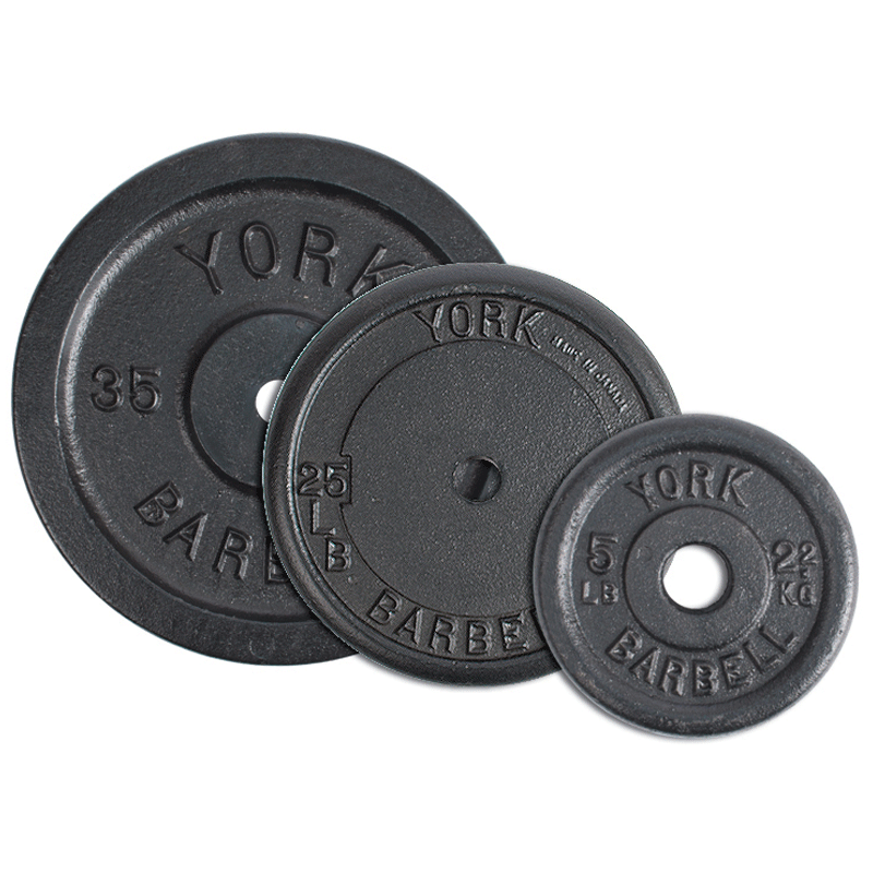 York Barbell Standard Weight Plates 35 lbs