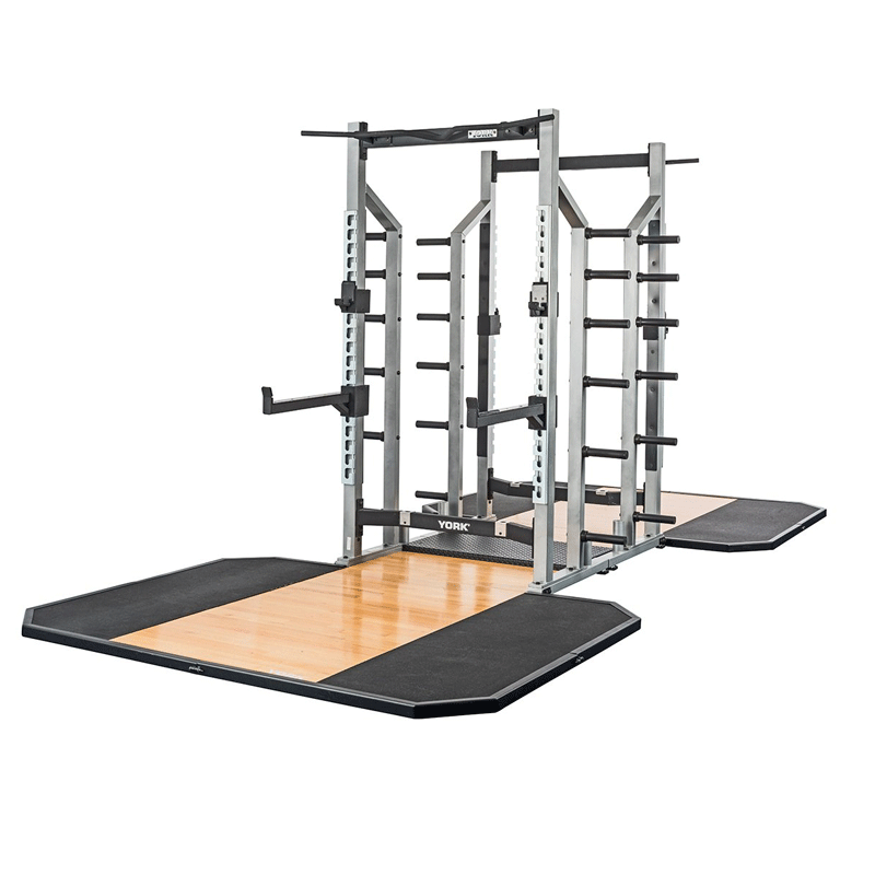 York Barbell STS Double Half Rack Commercial Squat Rack Canada