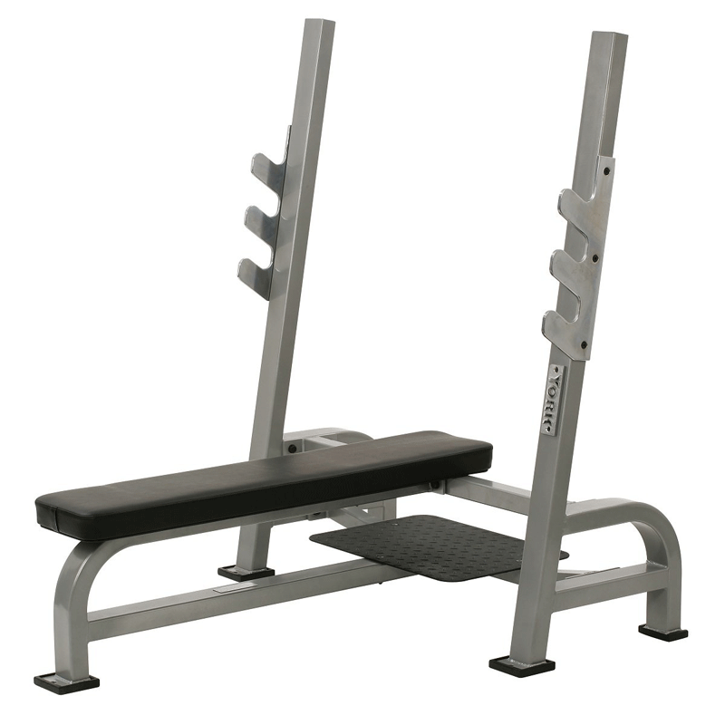 YORK STS Olympic Flat Bench w Gun Racks