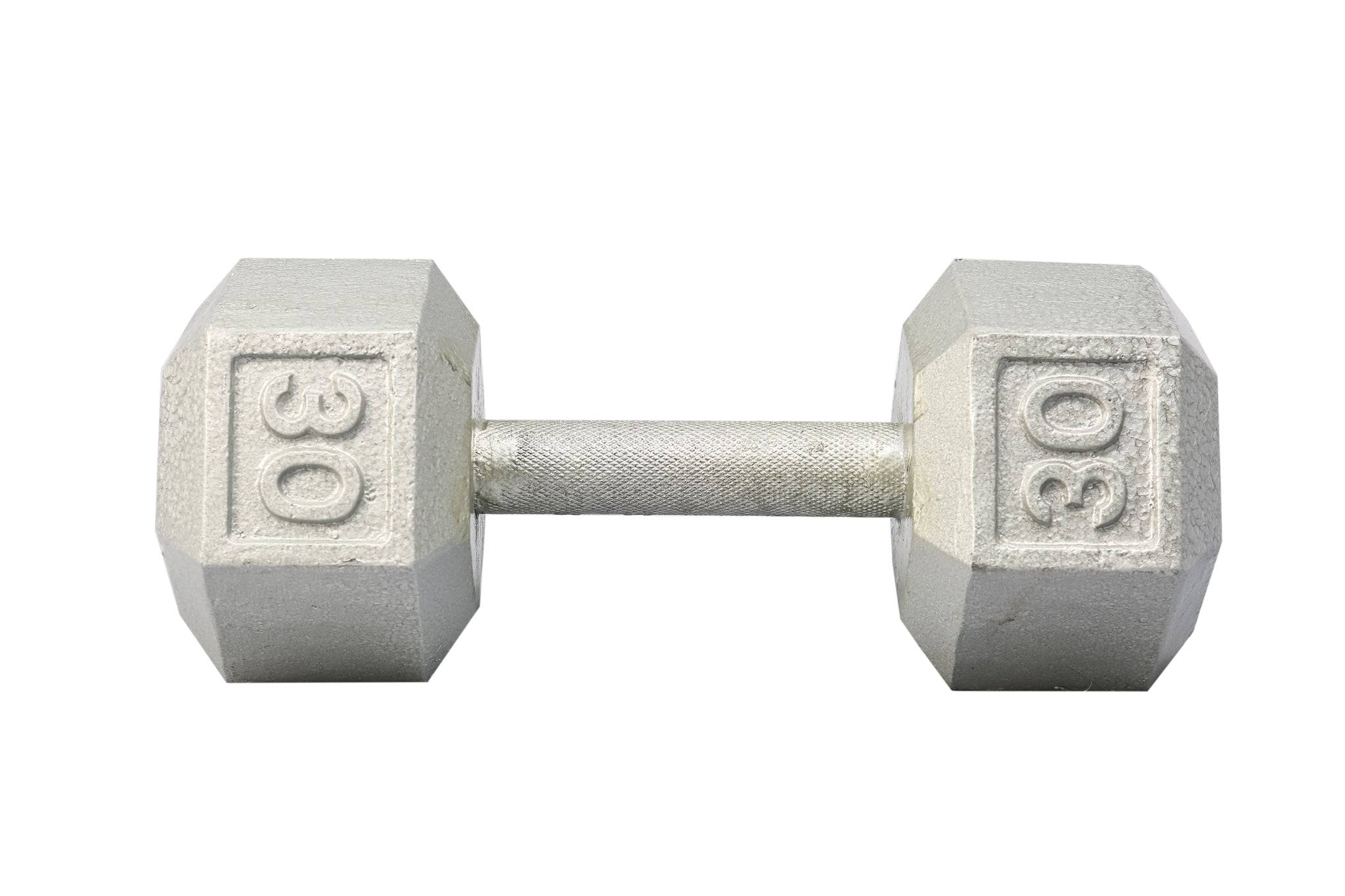 York Barbell Dumbbells Cast Iron Hex 30LB