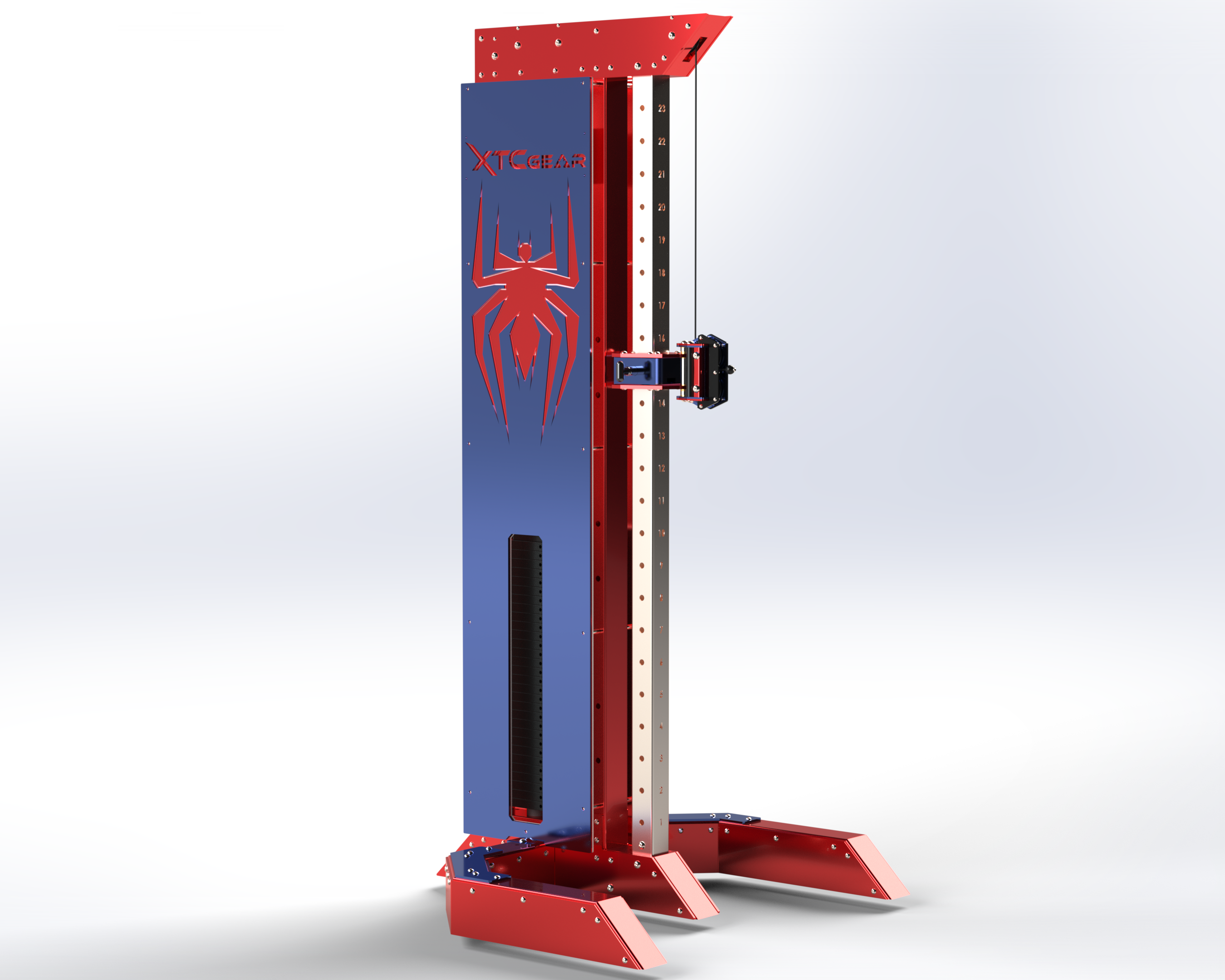 XTC Gear | X-Series Single Column Freestanding Functional Trainer Tower