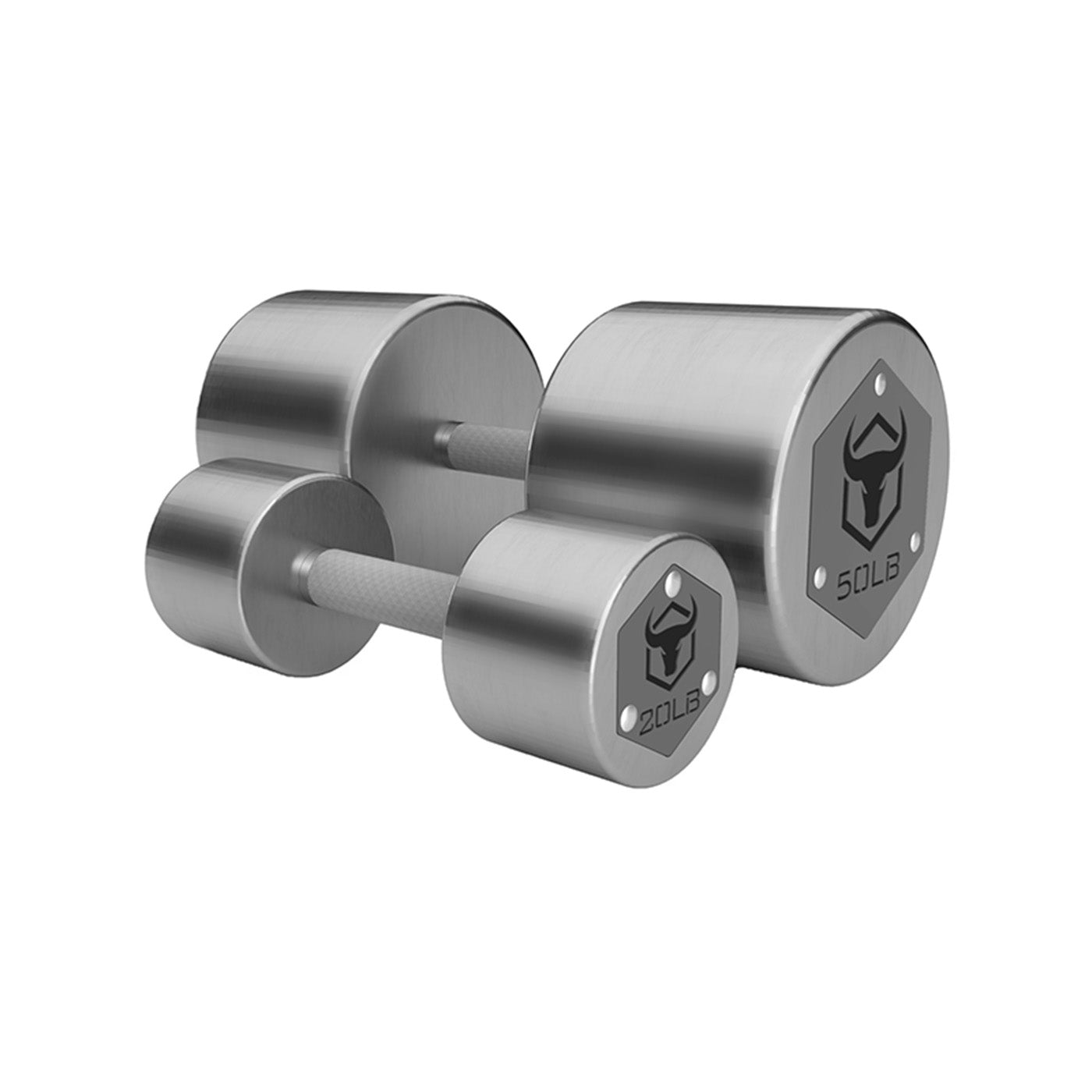 Iron Bull | Ceramic Clear Dumbbells - Builder