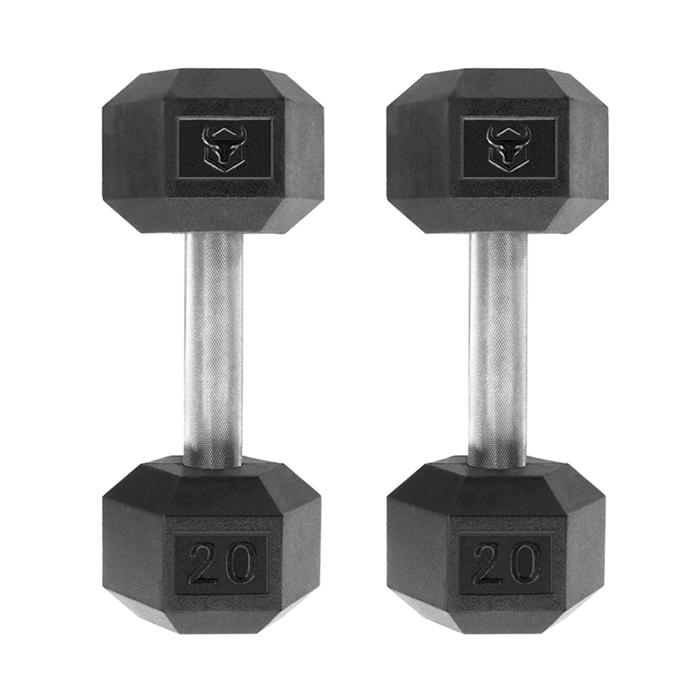 Iron Bull | Rubber Hex Dumbbells & Sets (LB)