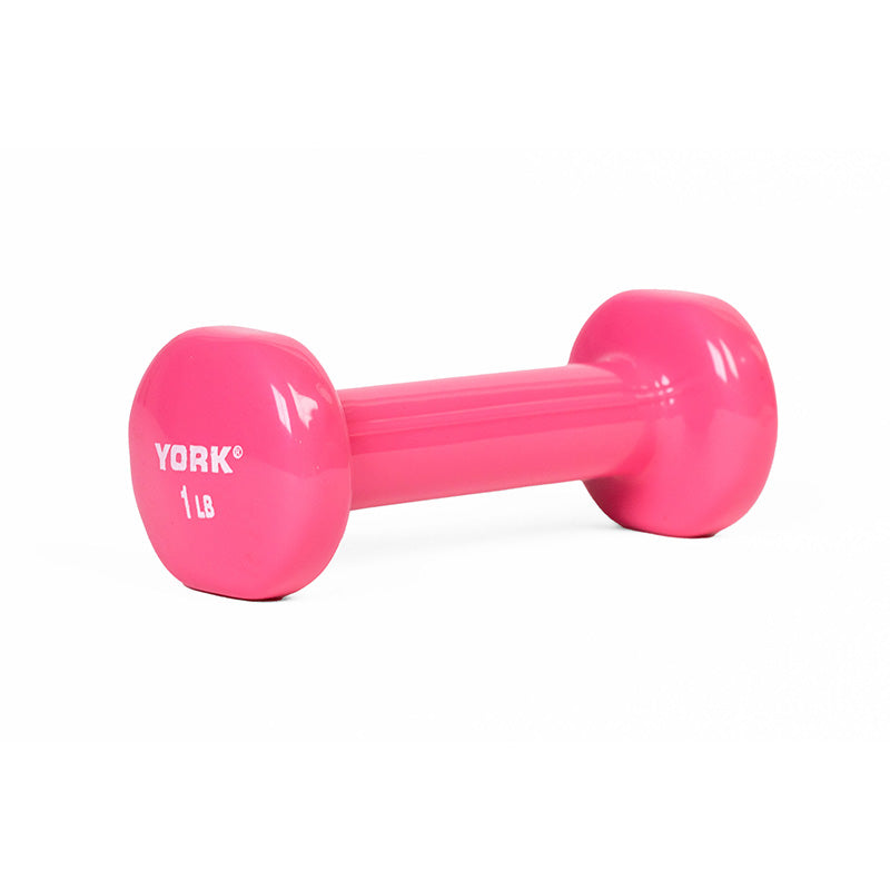 YORK Single Vinyl Dipped Dumbbell 1 lb