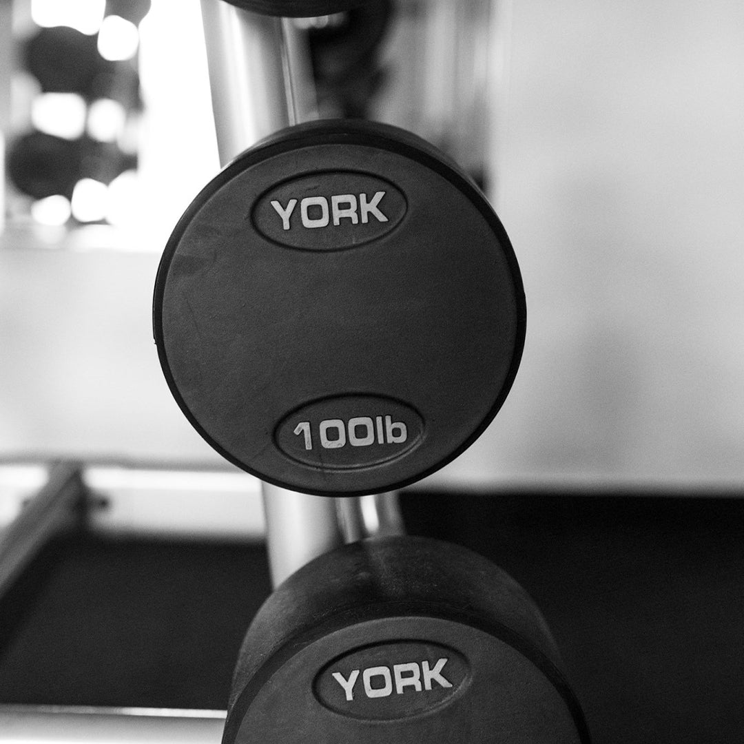 York Barbell Fixed Pro Curl Barbell Rubber Coated Canada