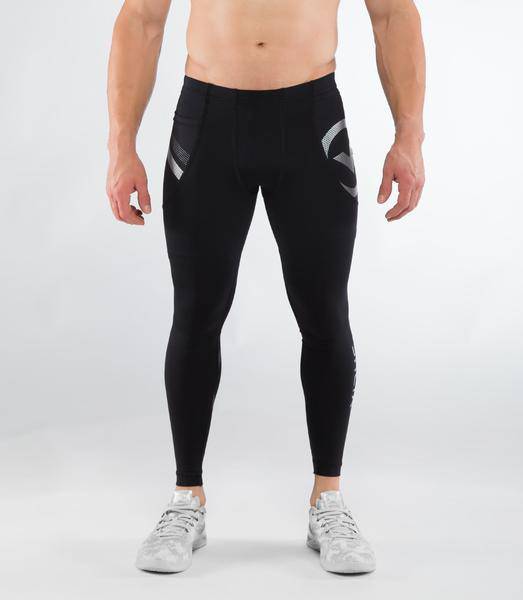 Men's Long Weighted Compression Workout Tights