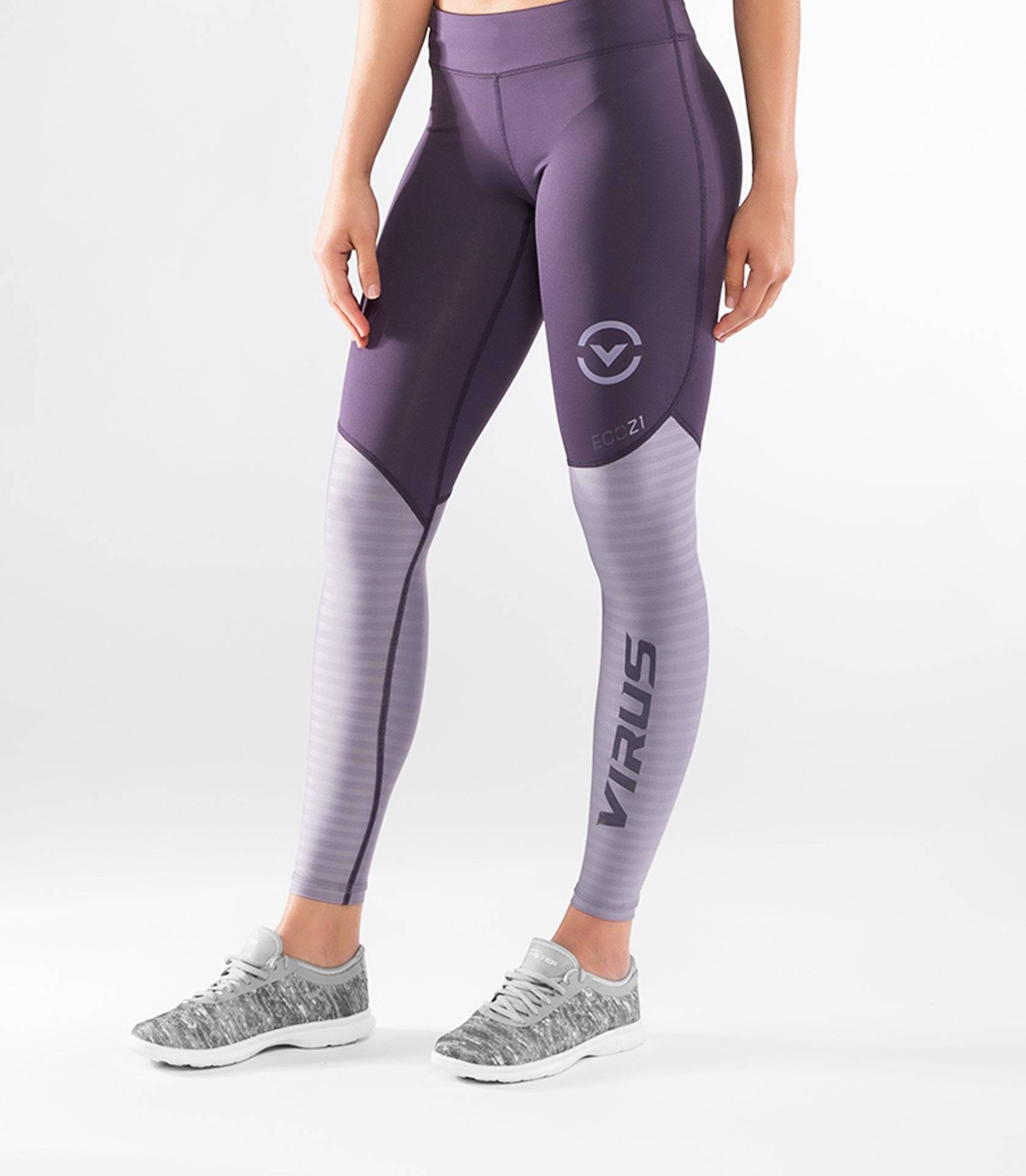 Buy Virus Women's Stay Cool Eco21.5 Compression Pants - Night  Shade/Lavender (Night Shade/Lavender, X-Smal) at